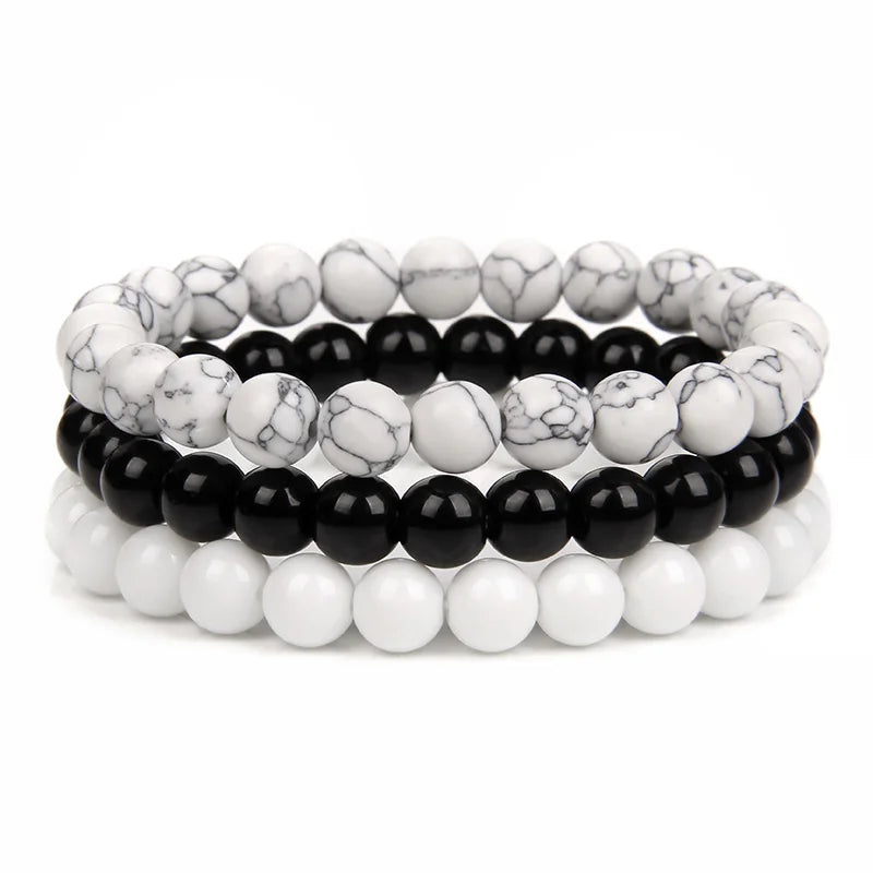 'Harmony Within' Set of 3 Natural Bead Bracelets