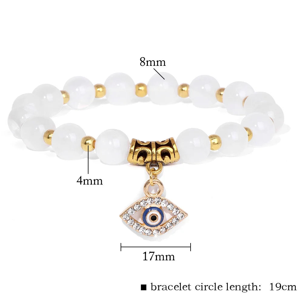 'The Harmony Protection' Bracelet with Lucky Evil Eye