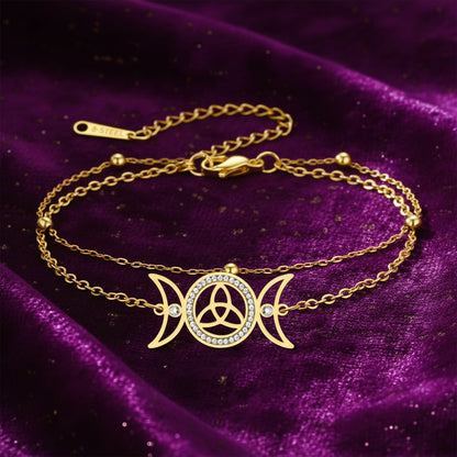 Hecate's Moonlight Bracelet / Stainless Steel