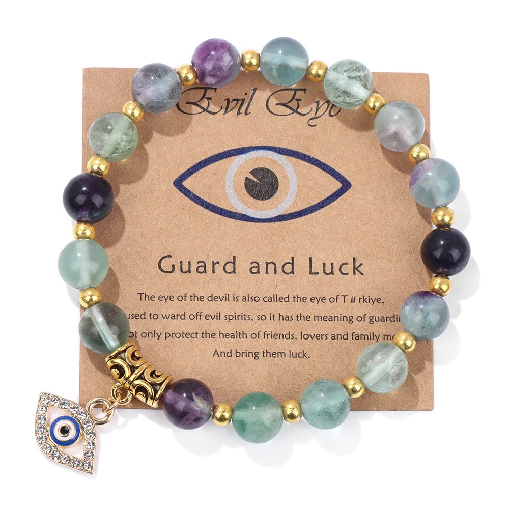 'The Harmony Protection' Bracelet with Lucky Evil Eye