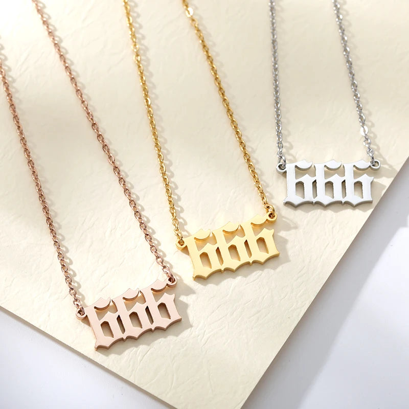 'Divine Guidance' Angel Number Necklace / Stainless Steel