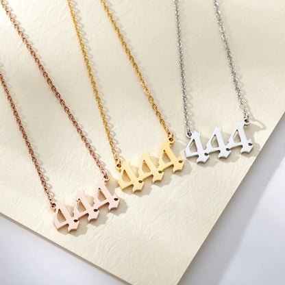 'Divine Guidance' Angel Number Necklace / Stainless Steel